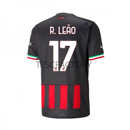 Fußballtrikots AC Mailand Rafael Leao 17 2022-2023 Kurzarm Heimtrikotsatz kaufen
